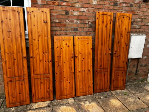Used pine wardrobe doors - pine,