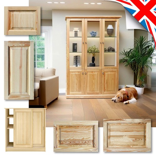 Natural pine wardrobe - natural, doors