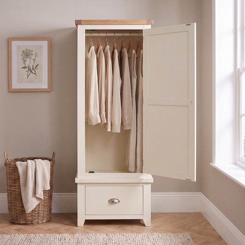 Door wardrobe with drawer - 1,