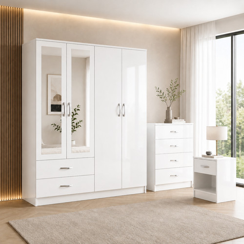 High gloss bedroom - high, furniture