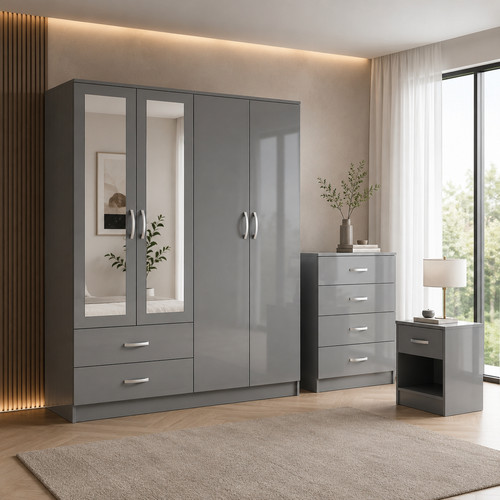 Bedroom furniture set high - bedroom,