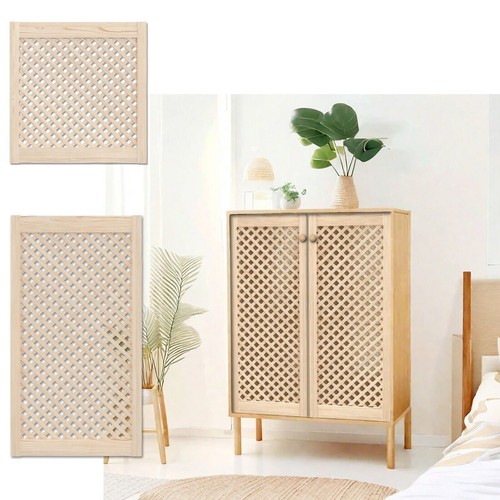 Wooden lattice cabinet - wooden,