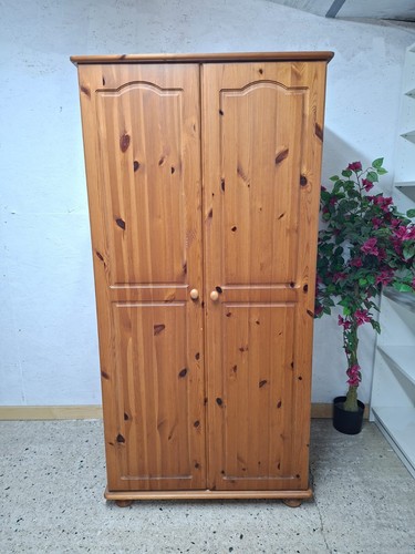 Single wardrobe solid pine - single, 2